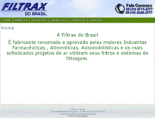 Tablet Screenshot of filtraxbrasil.com.br